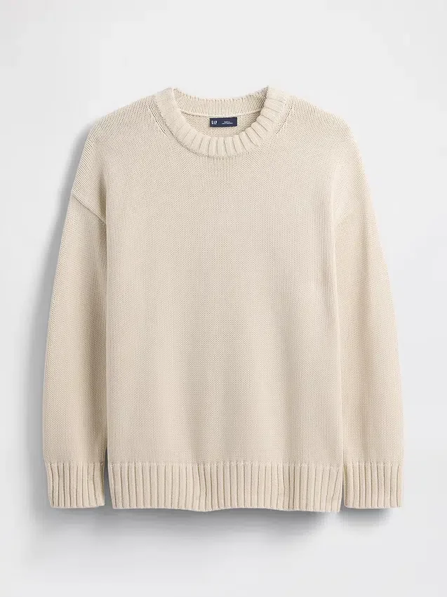 Oversized genser i 100 % bomull