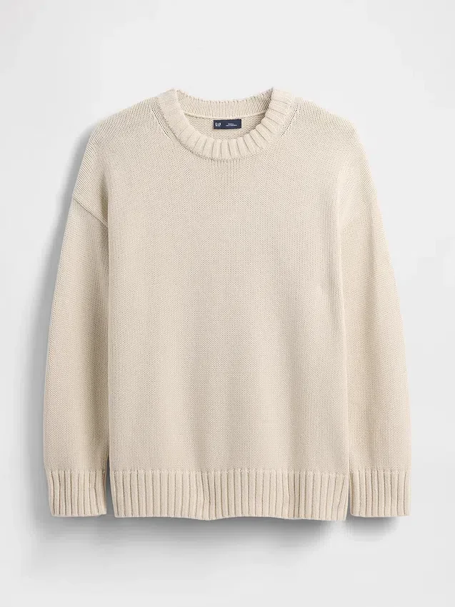 Oversized genser i 100 % bomull