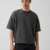 Oversized-genser i tykk fransk frotté