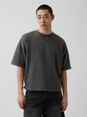 Oversized-genser i tykk fransk frotté