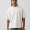 Oversized-genser i tykk fransk frotté