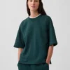 Oversized-genser i tykk fransk frotté