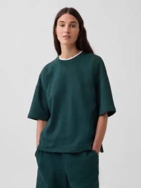 Oversized-genser i tykk fransk frotté
