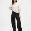 Oversized-genser i tykk fransk frotté