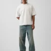 Oversized-genser i tykk fransk frotté