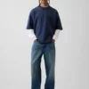 Oversized-genser i tykk fransk frotté