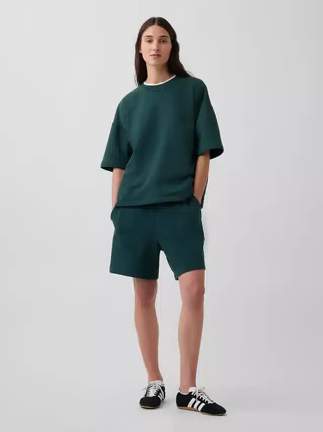 Oversized-genser i tykk fransk frotté