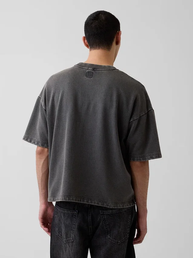 Oversized-genser i tykk fransk frotté