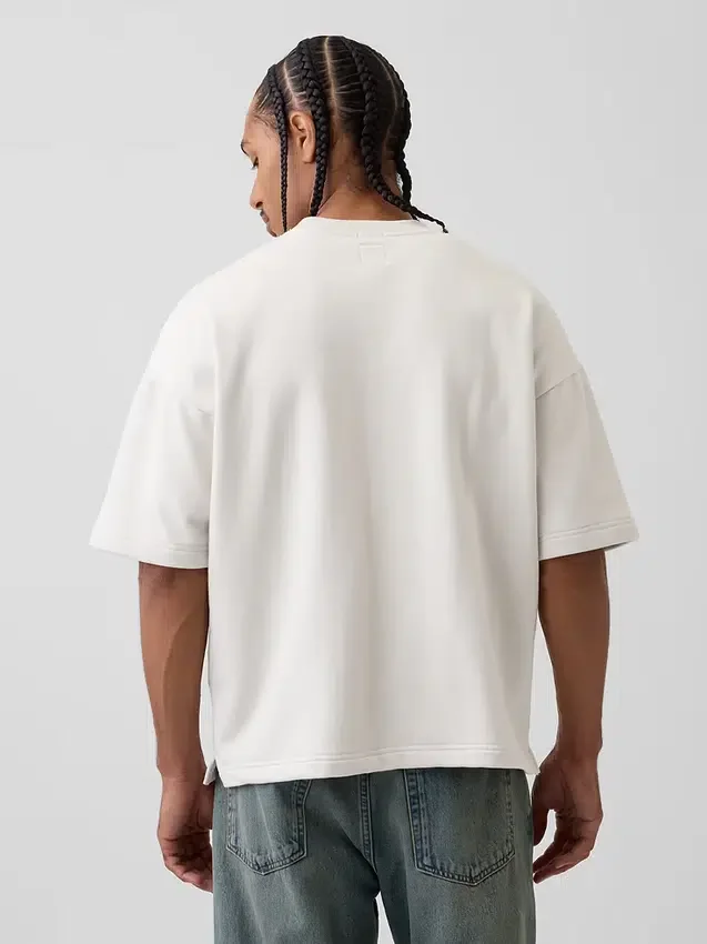 Oversized-genser i tykk fransk frotté
