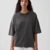 Oversized-genser i tykk fransk frotté