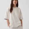 Oversized-genser i tykk fransk frotté