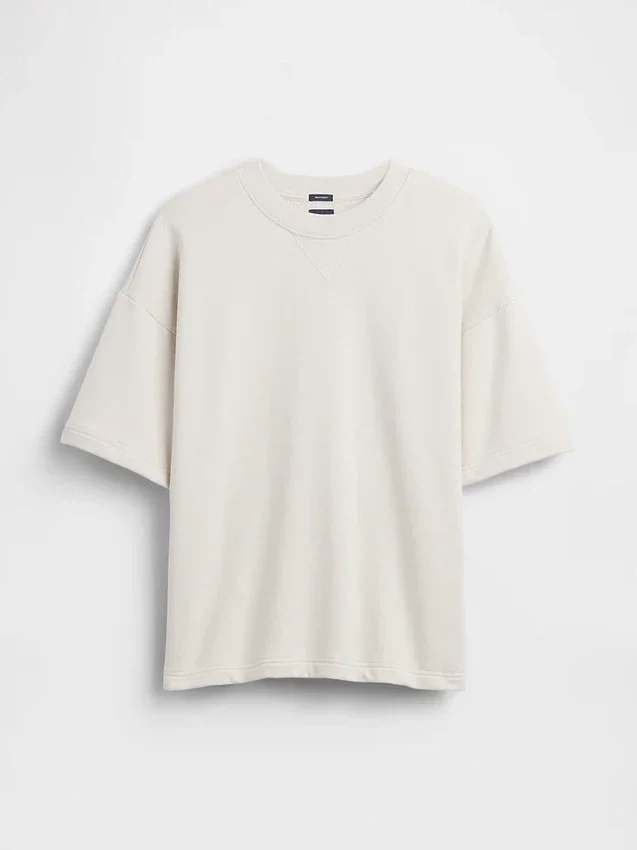 Oversized-genser i tykk fransk frotté