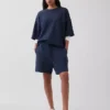 Oversized-genser i tykk fransk frotté
