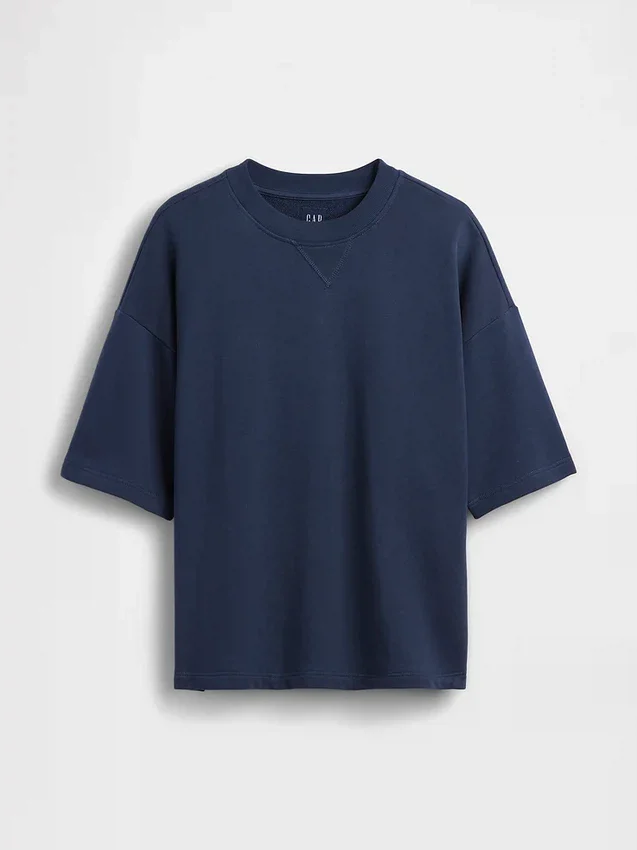 Oversized-genser i tykk fransk frotté