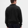 Oversized genser med kvart glidelås for voksne