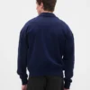 Oversized genser med kvart glidelås for voksne
