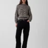 Oversized genser med rullekrage i 100 % bomull