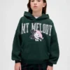 Oversized Hello Kitty-hettegenser i Vintagesoft for barn