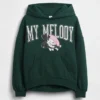 Oversized Hello Kitty-hettegenser i Vintagesoft for barn