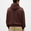 Oversized hettegenser i ekstra tykk fransk frotté med logo for voksne