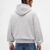 Oversized hettegenser i ekstra tykk fransk frotté med logo for voksne