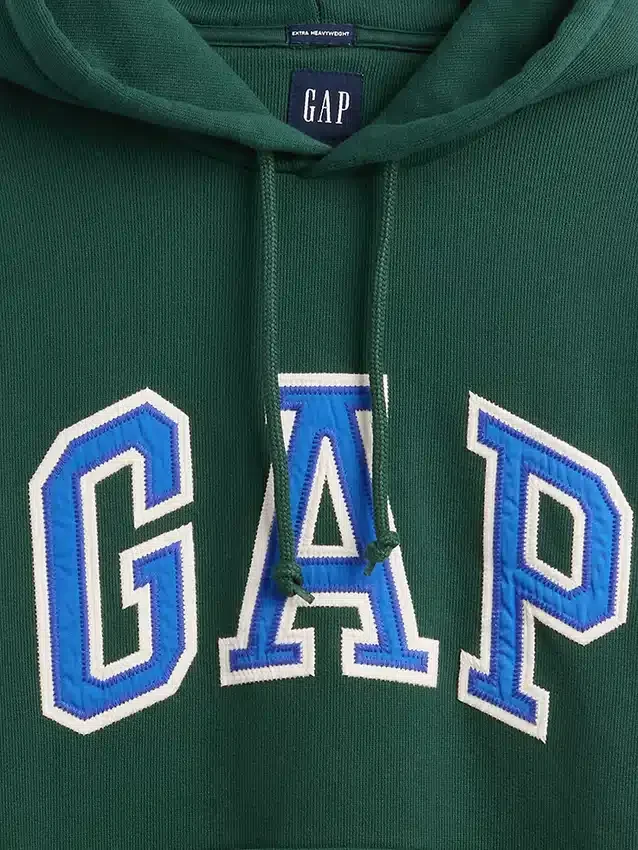 Oversized hettegenser i ekstra tykk fransk frotté med logo for voksne