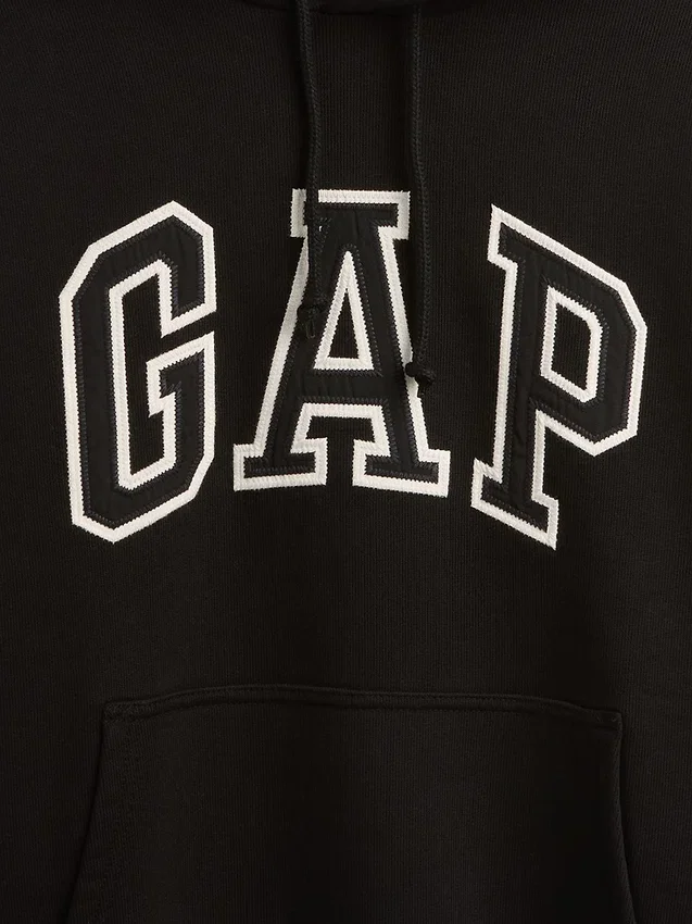 Oversized hettegenser i ekstra tykk fransk frotté med logo for voksne