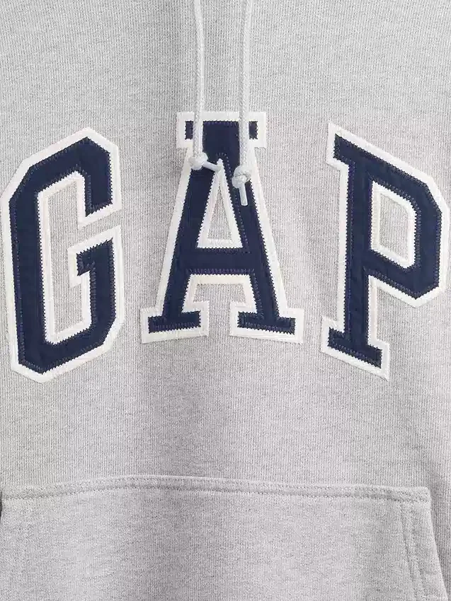 Oversized hettegenser i ekstra tykk fransk frotté med logo for voksne