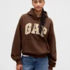 Oversized hettegenser i ekstra tykk fransk frotté med logo for voksne