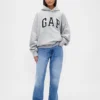 Oversized hettegenser i ekstra tykk fransk frotté med logo for voksne