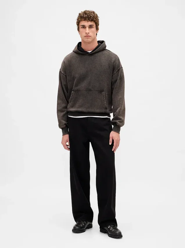 Oversized hettegenser i tykk kvalitet for voksne