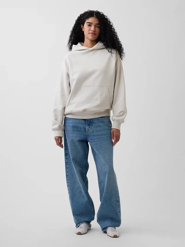 Oversized hettegenser i tykk kvalitet for voksne