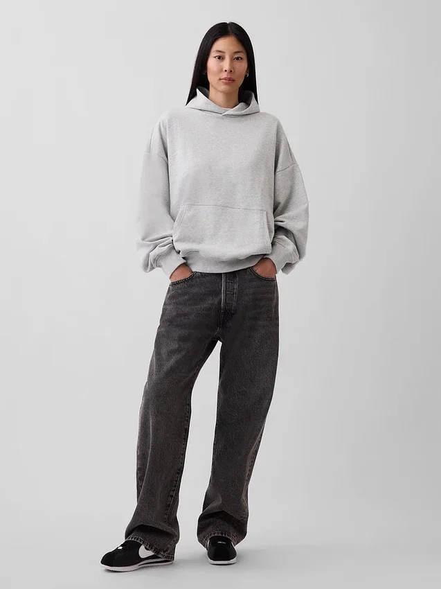 Oversized hettegenser i tykk kvalitet for voksne