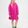 Oversized hettegenser-kjoler for barn