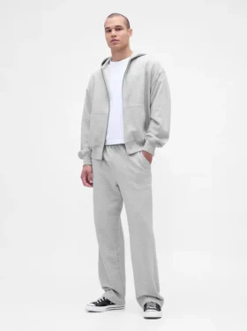 Oversized hettegenser med glidelås for voksne