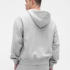 Oversized hettegenser med glidelås for voksne
