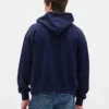 Oversized hettegenser med glidelås for voksne