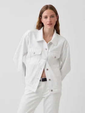 Oversized ikonisk denimjakke
