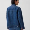 Oversized ikonisk denimjakke