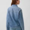 Oversized ikonisk denimjakke