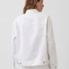 Oversized ikonisk denimjakke