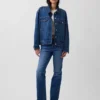 Oversized ikonisk denimjakke