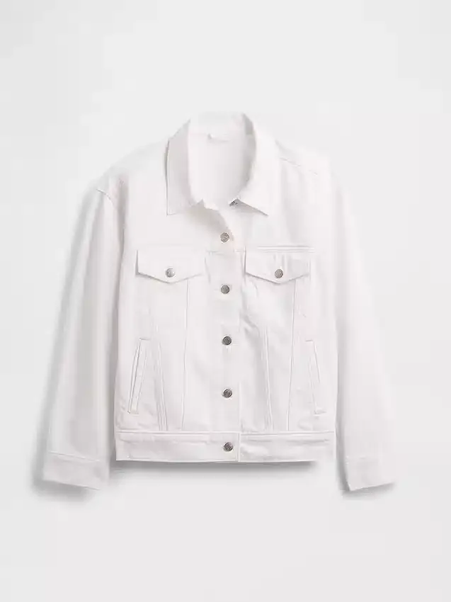 Oversized ikonisk denimjakke