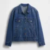 Oversized ikonisk denimjakke