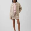 Oversized, kort genser i 100 % bomull