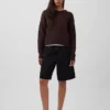 Oversized, kort genser i 100 % bomull