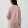 Oversized, kort genser i 100 % bomull