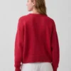 Oversized, kort genser i 100 % bomull