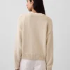 Oversized, kort genser i 100 % bomull