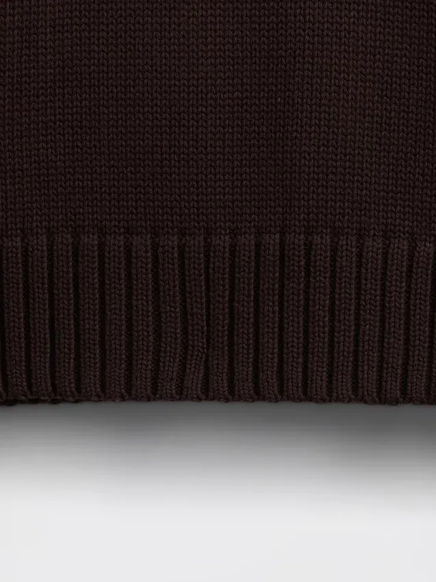 Oversized, kort genser i 100 % bomull